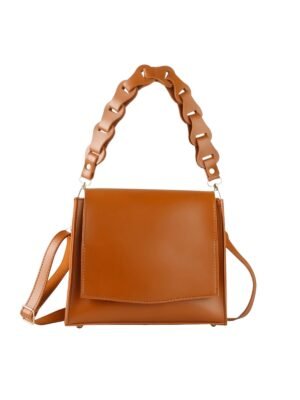 Fiona Flap Brown Handbag