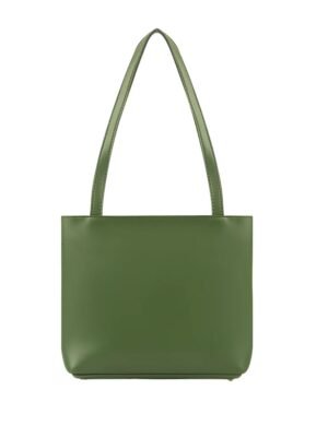 Stella Green Leather Tote Bag